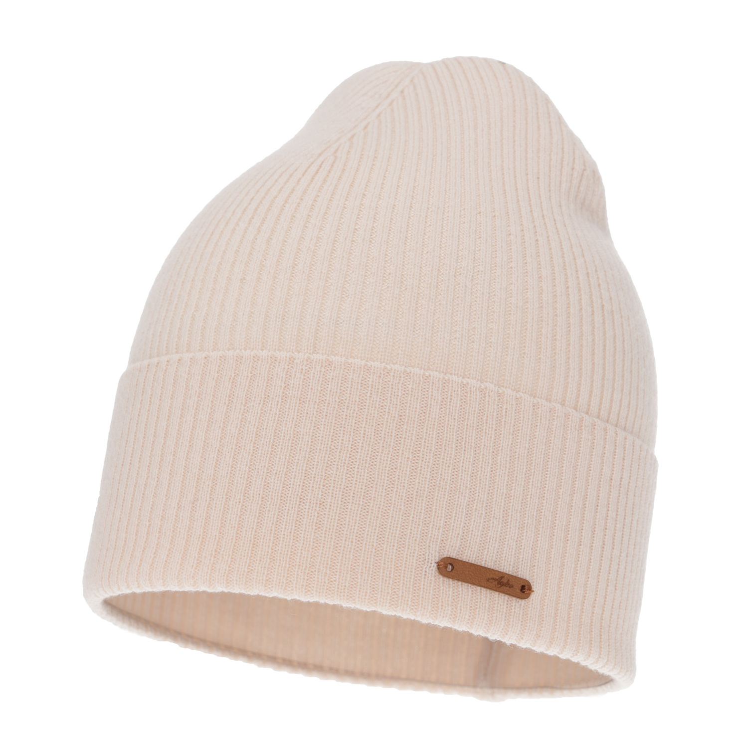 Herbst und Frühlingsmütze Damen, zartrosa, 100% Merinowolle, Flerra