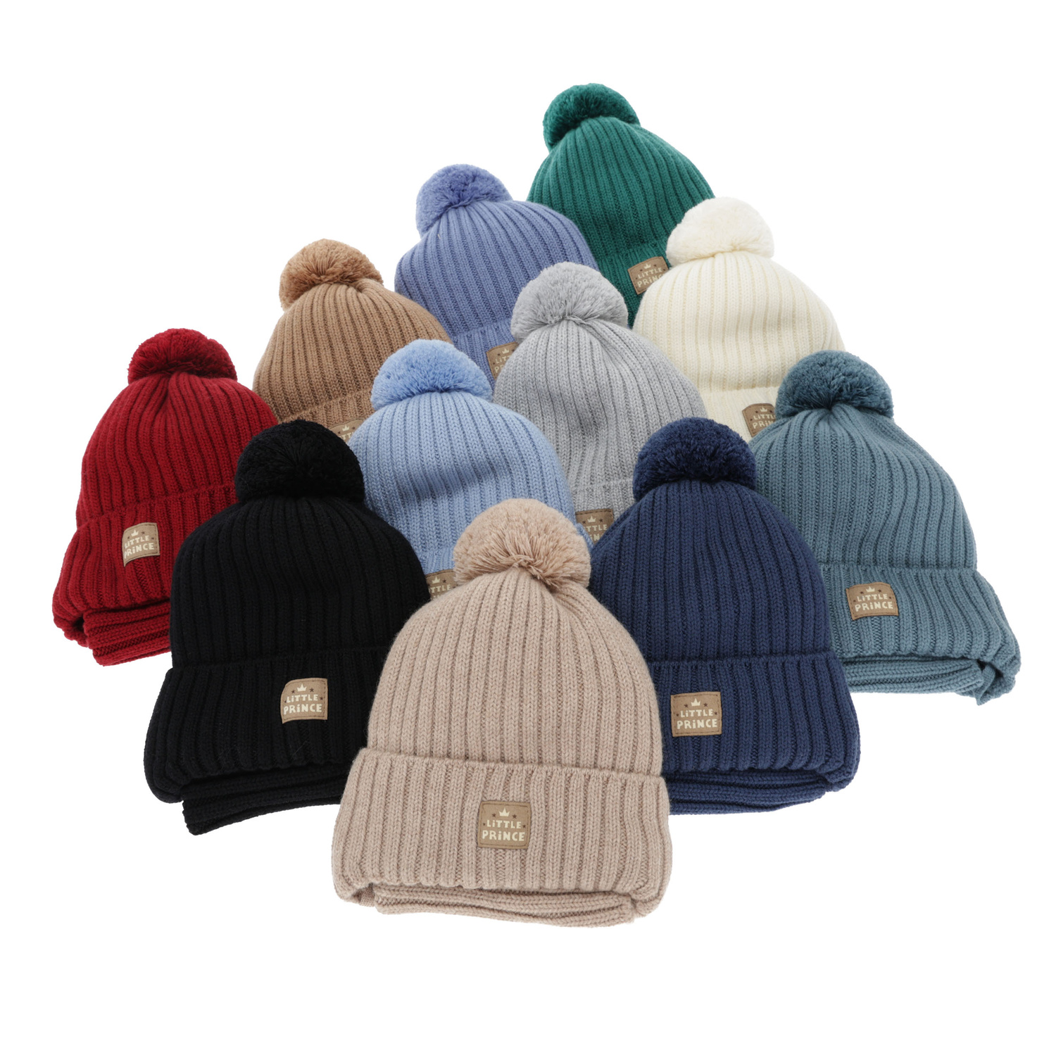 Winterset Jungen: Mütze und Schlauchschal, blau, 100% Merinowolle, gefüttert mit Wollfleece, zum Binden, Masil