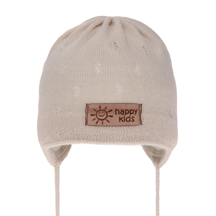 Herbst und Frühlingsmütze für Jungen Beige Bobi