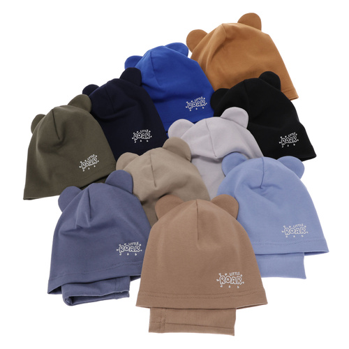 Herbst und Frühlingsset Jungen: Mütze und Schlauchschal Camel Cymes