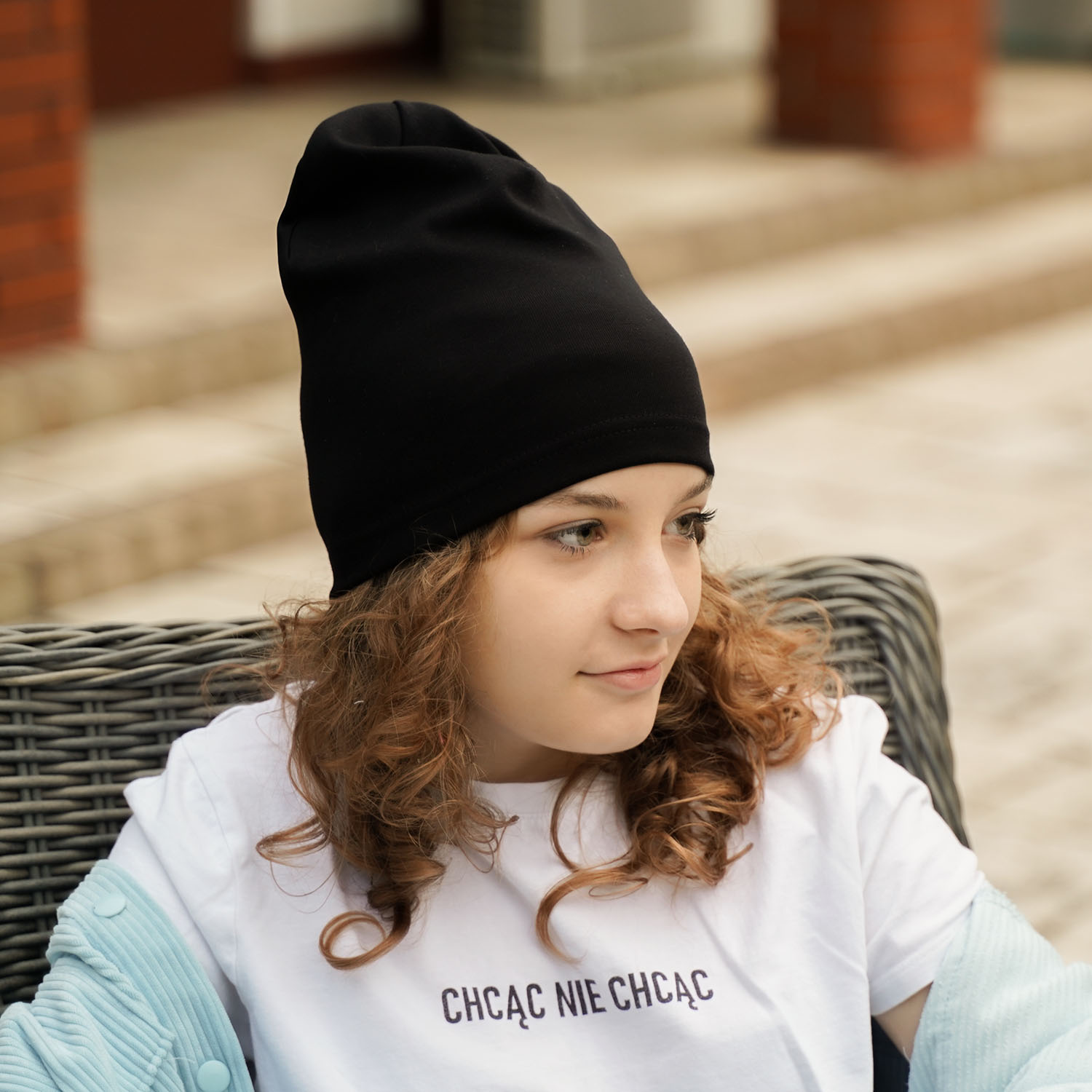 Herbst und Frühlingsset Mädchen: Mütze und Schlauchschal Beige Hazelka