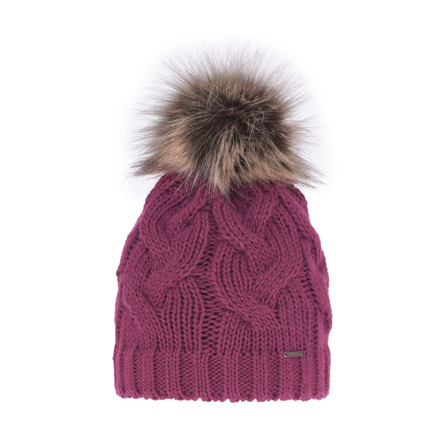 Wintermütze Damen mit Bommel Rosa Terri