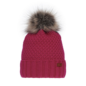 Wintermütze für Mädchen mit Bommel Rosa Pola