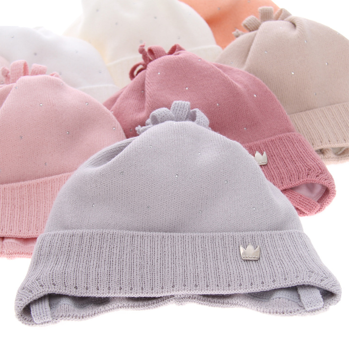 Herbst und Frühlingsmütze für Mädchen Beige Oliwka