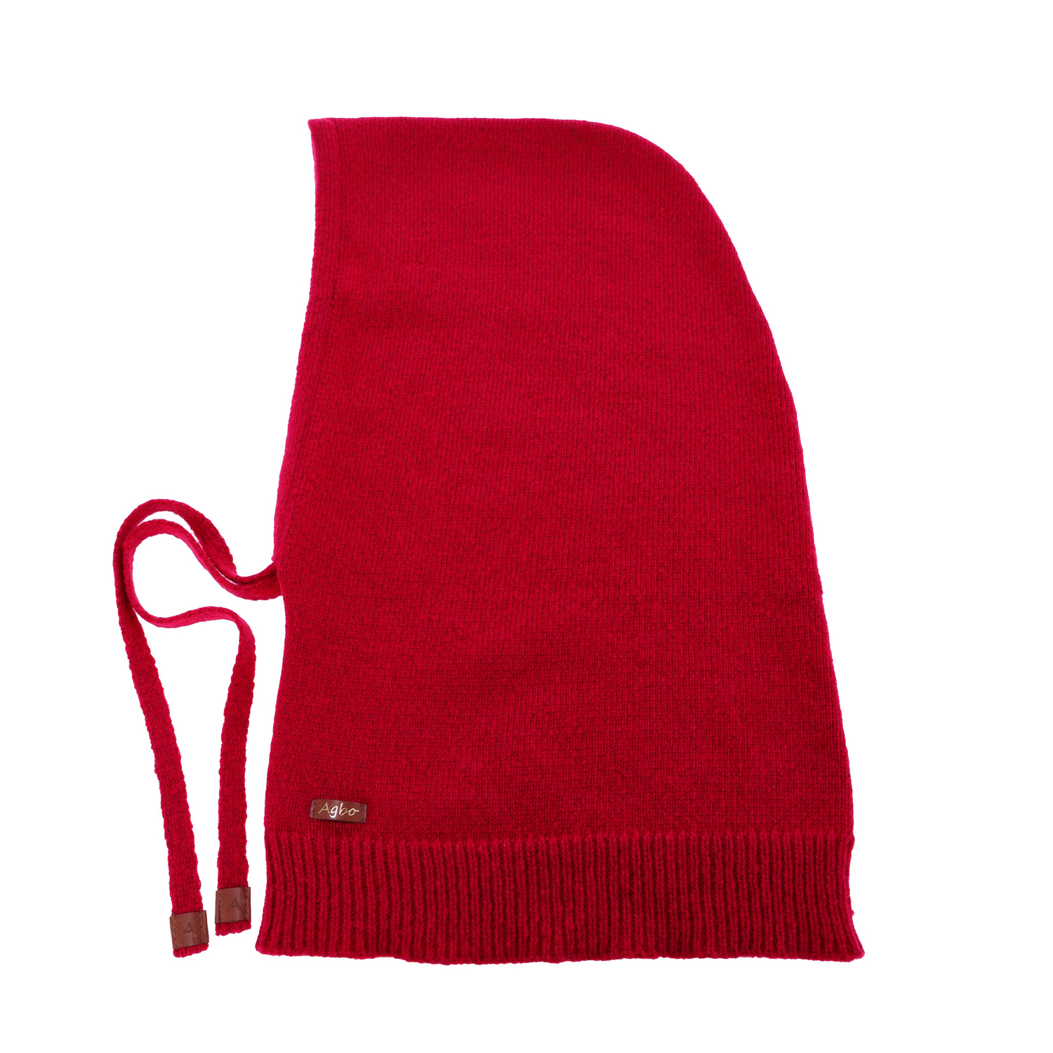 Balaclava für Damen, Winter, rot, mit Merinowolle, Elizabeth
