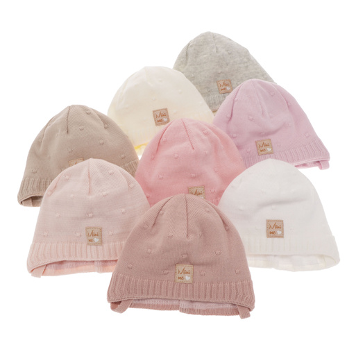 Herbst und Frühlingsmütze für Mädchen Grau Celine