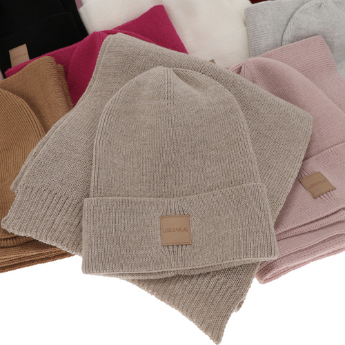 Damen-Set Frühling - Winter: Mütze und Schal Rosa Nathalie