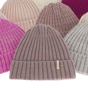 Wintermütze Damen aus Merinowolle in Rosa Missi