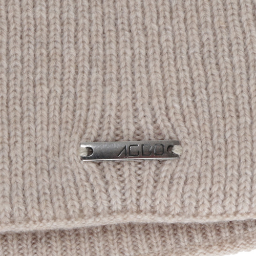 Herbst und Wintermütze Damen, hellbeige, mit Merinowolle und Kaschmir, Sindra