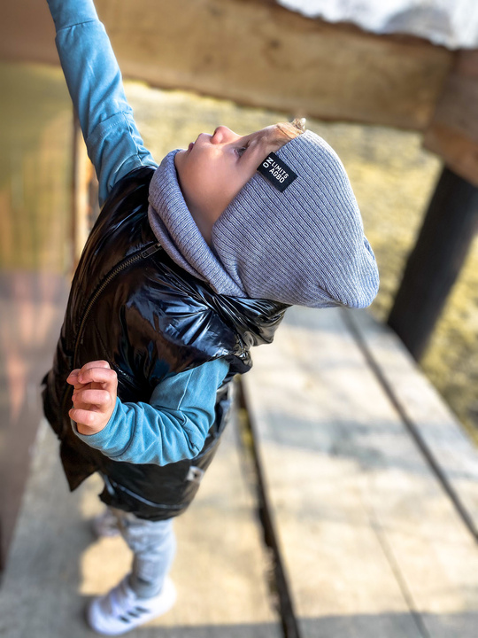 Herbst/ Frühjahrsset für Kinder: Mütze und Schlauchschal Camel Tunis