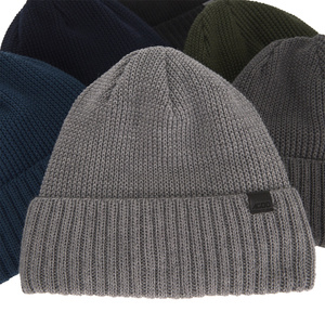 Wintermütze Herren aus Merinowolle in Navy Blau Sewer
