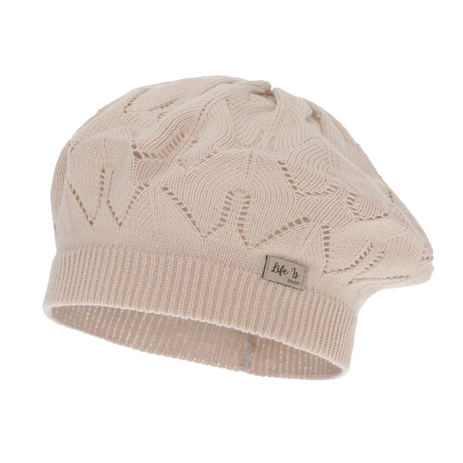 Beret für Mädchen, Herbst/Frühling, beige, Liveria