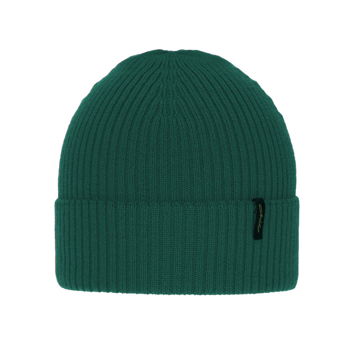 Wintermütze Damen 100% extrafeine Merinowolle Grün Megan