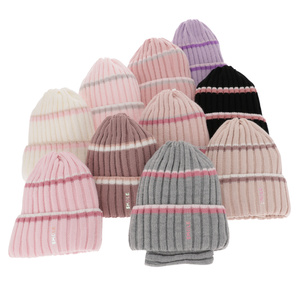 Winterset für Mädchen: Mütze und Schlauchschal in Rosa Judit