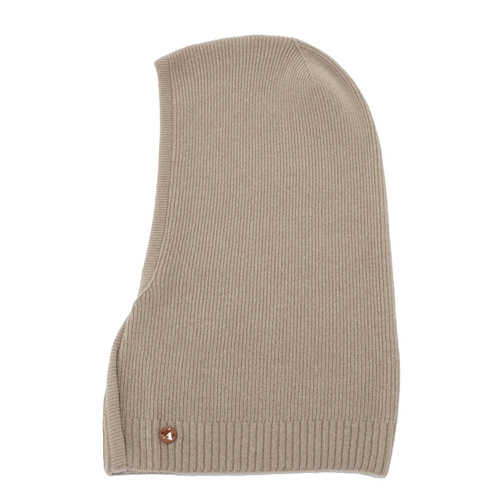 Sturmhaube Herbst, Winter, Damen, beige, Merinowolle mit Kaschmir, Kiruna