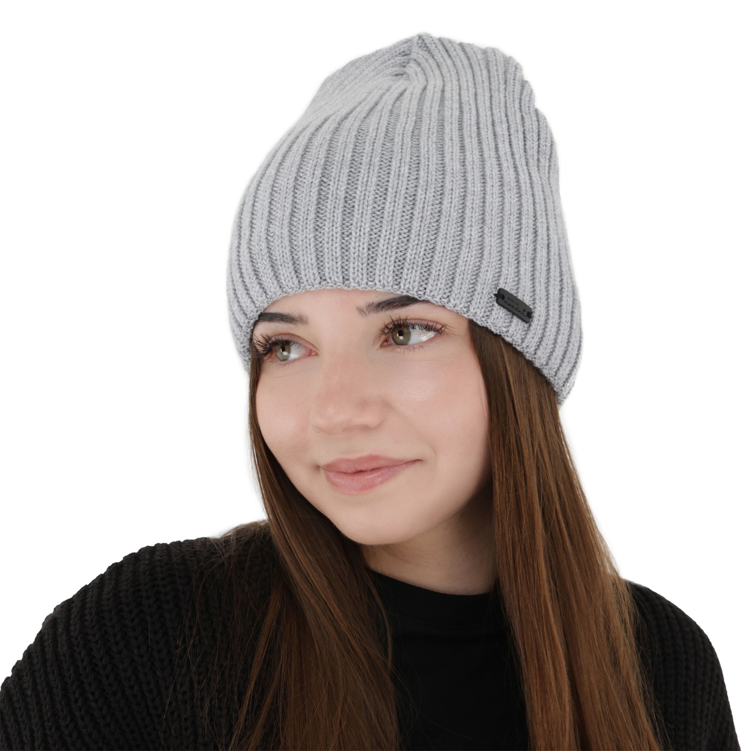 Wintermütze Damen, rosa, mit Merinowolle, Soletta