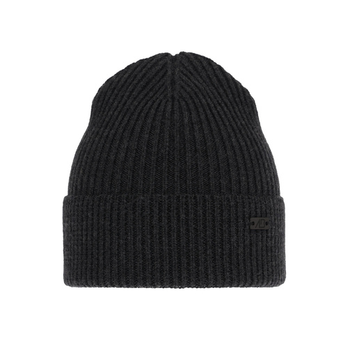 Wintermütze Herren 100% extrafeine Merinowolle Grau Owen