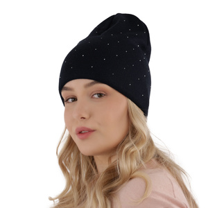 Herbst und Frühlingsmütze Damen Navy Blau Grecja