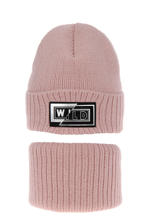 Winterset Mädchen: Mütze und Schlauchschal Rosa Lisa