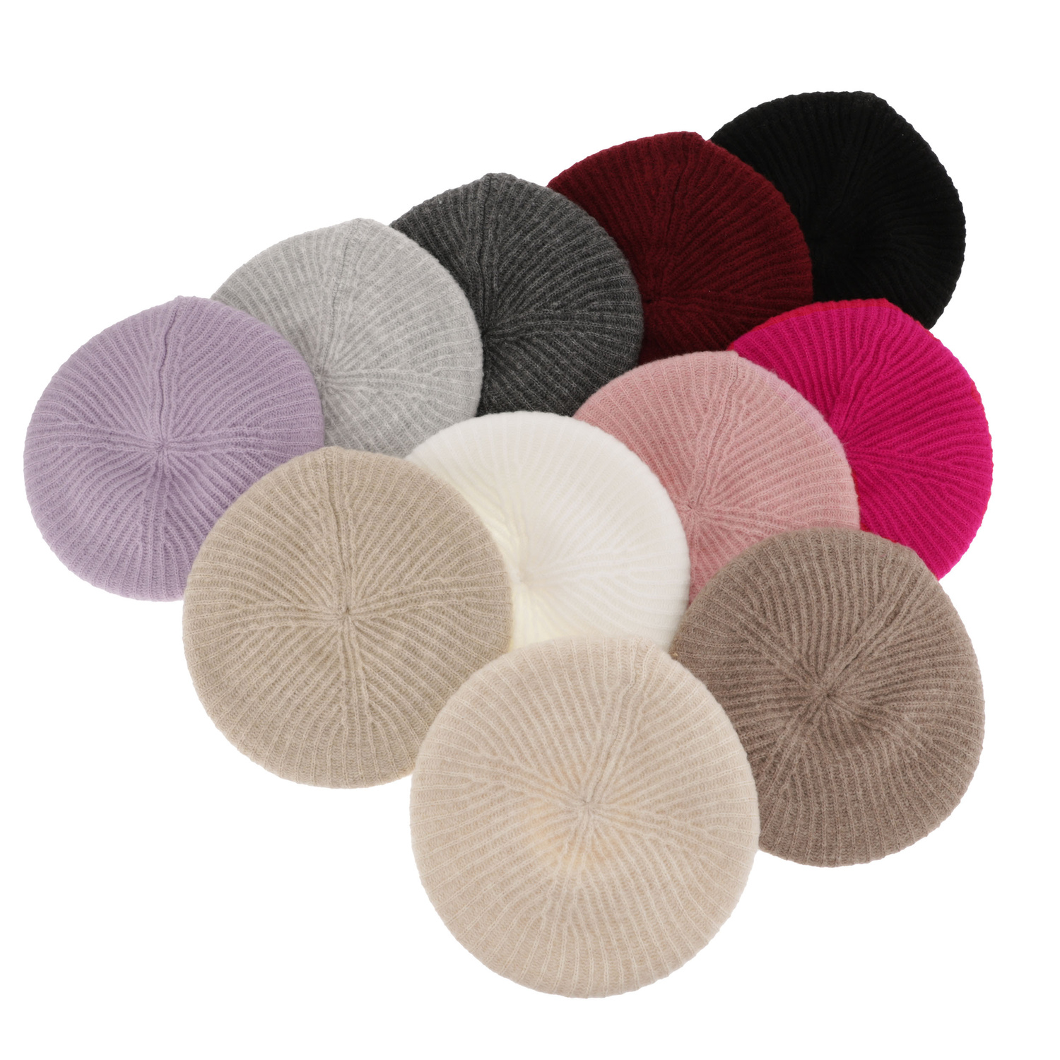 Baskenmütze Winter Damen in Rosa Grace