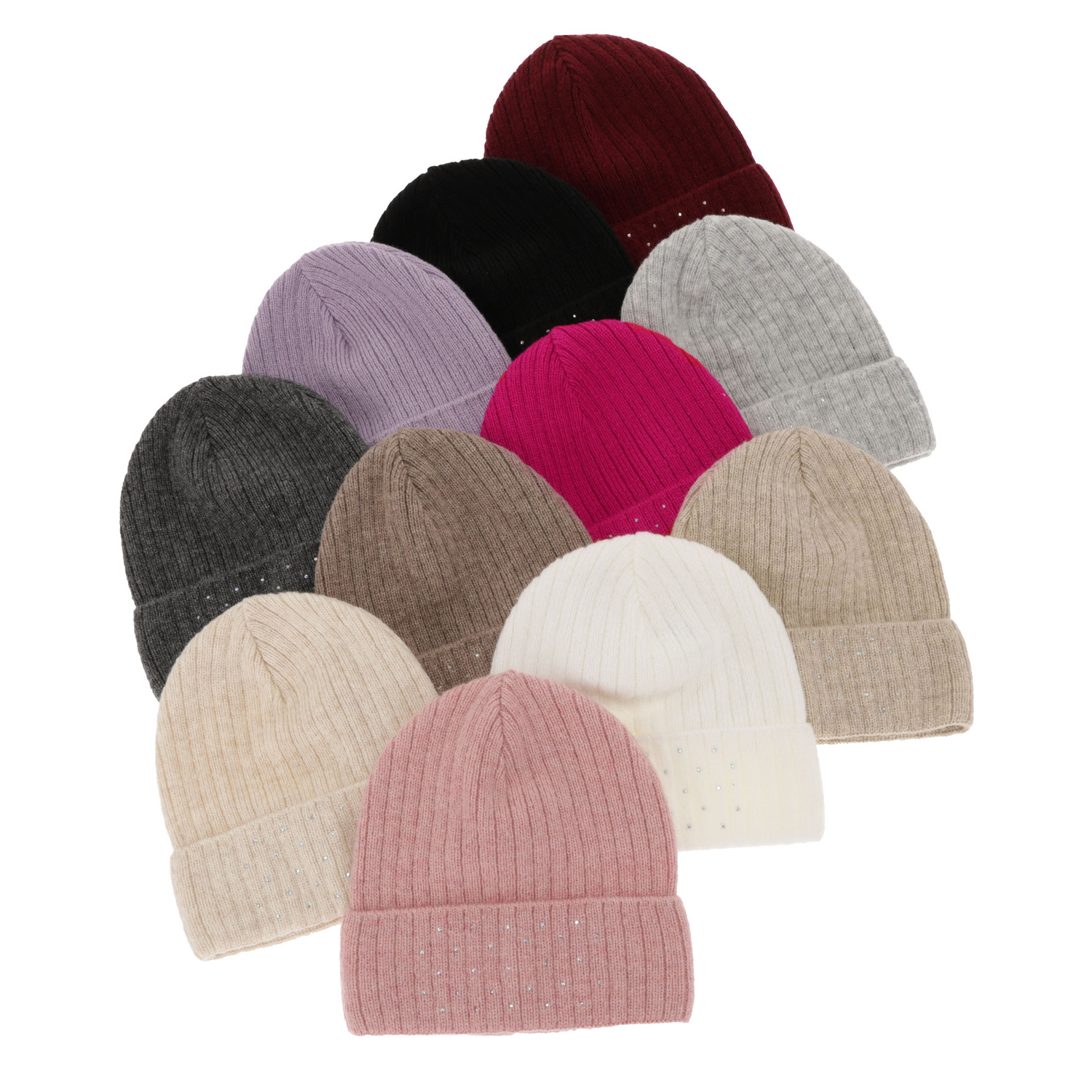 Wintermütze Damen Schwarz Gizmena
