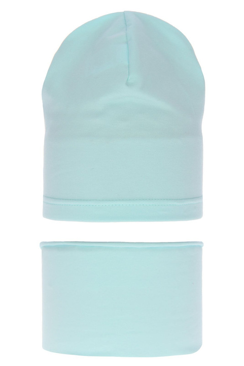 Herbst und Frühlingsset Mädchen: Mütze und Schlauchschal Minz Hazelka