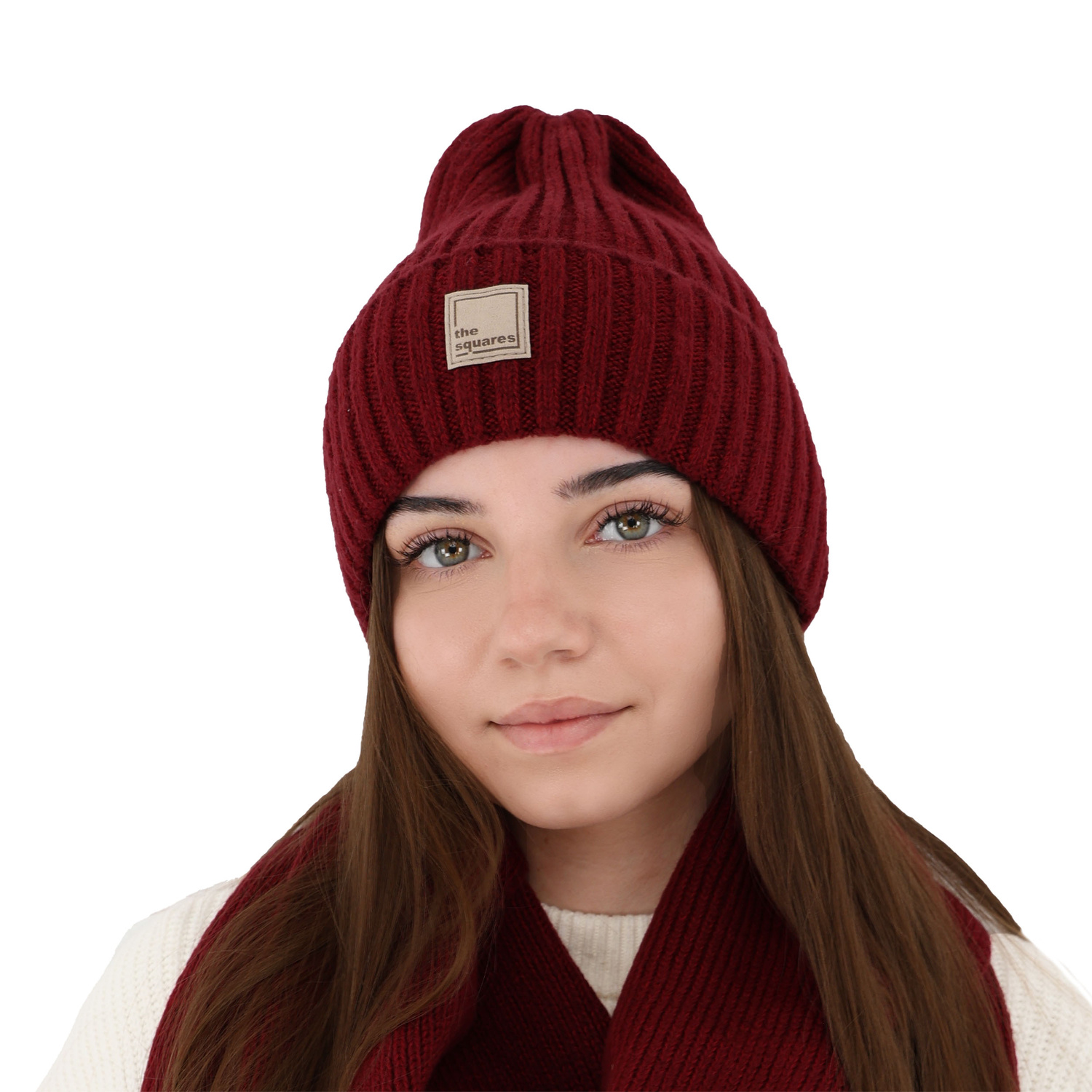 Wintermütze Damen aus Merinowolle Schwarz Benedetta