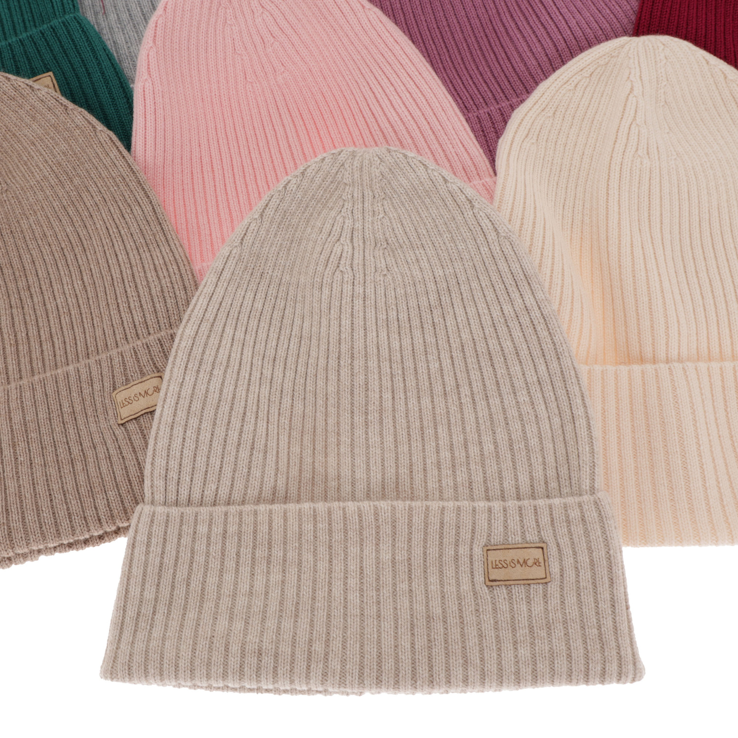 Damenmütze Frühling- Winter Light Rosa 100% extrafeine Merinowolle Sophie