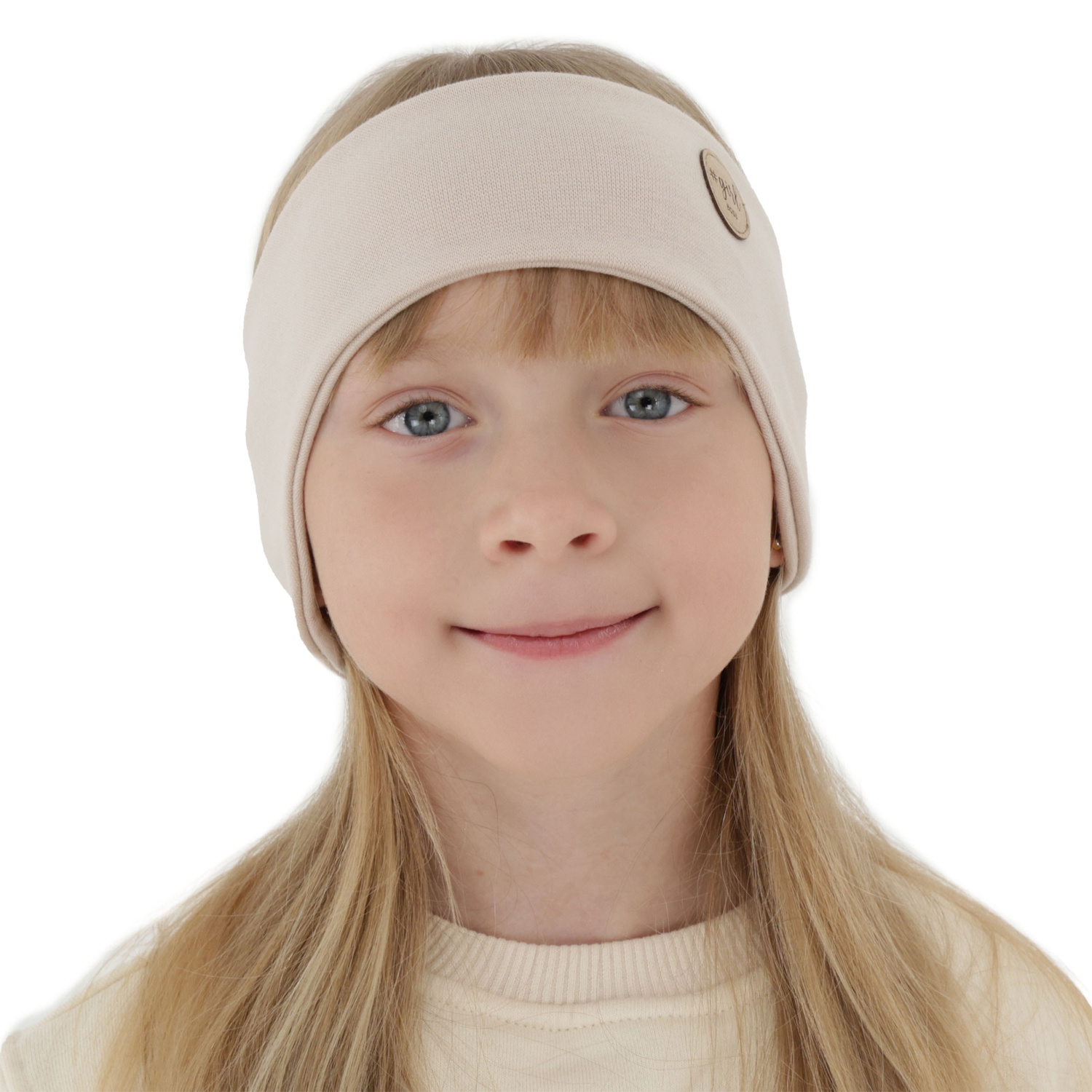 Herbst und Frühlings Stirnband für Mädchen, Beige Maranta