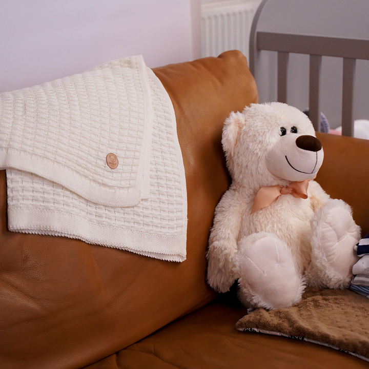 Baby und Kinder Decke aus 100% Bambus-Fasern Senffarben Misio