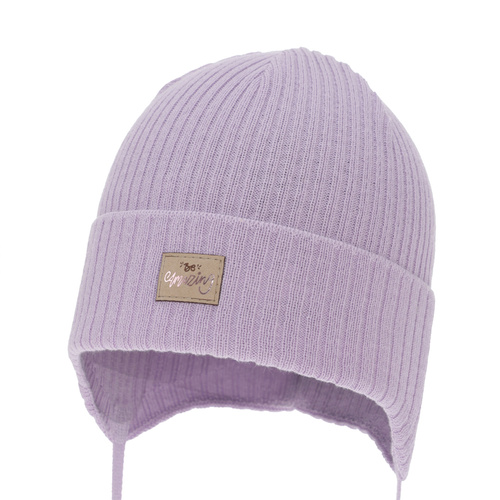 Herbst und Frühlingsmütze für Mädchen, violett, mit Baumwolle, Tindra