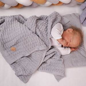 Baby und Kinder Decke aus 100% Bambus-Fasern Grau misio