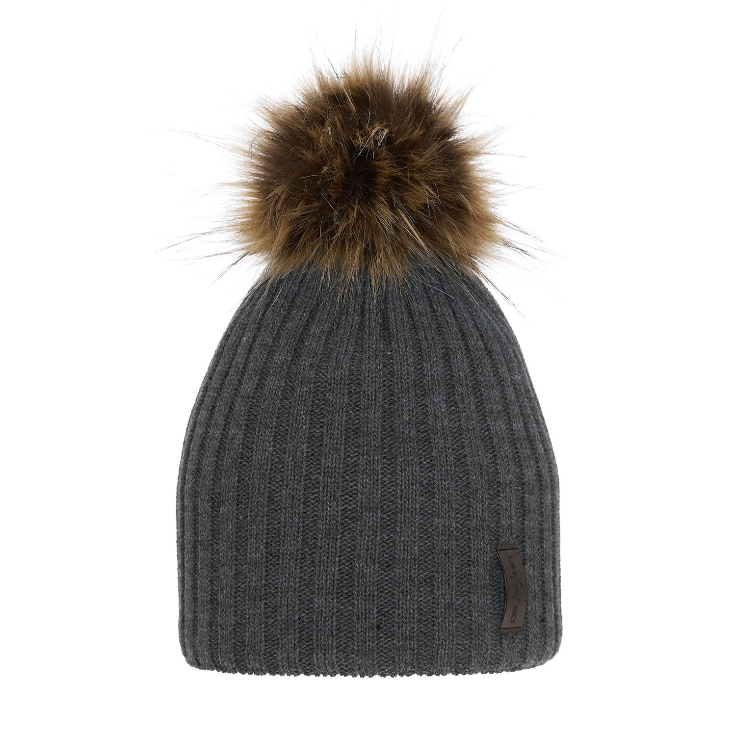 Wintermütze Jungen mit Bommel Grau Amur
