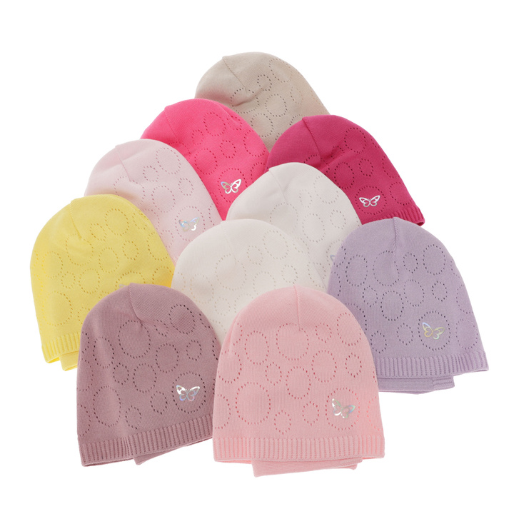 Herbst und Frühlingsset Mädchen: Mütze und Schlauchschal Rosa Amarilla
