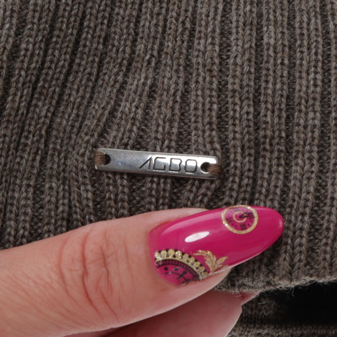 Wintermütze Herren, granatowa, mit Merinowolle, Baltor