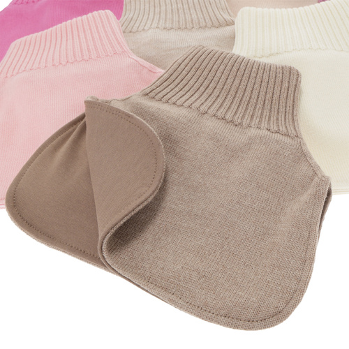 Eigenständiger Halswärmer für Mädchen, Winter, schwarz, 100% Merinowolle, Felice