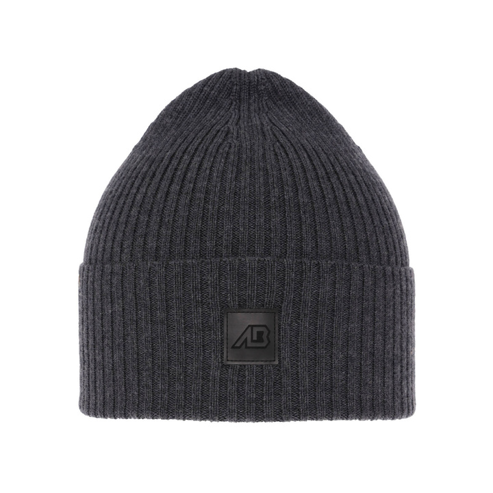 Herrenmütze Frühling- Winter Grau 100% extrafeine Merinowolle Matias