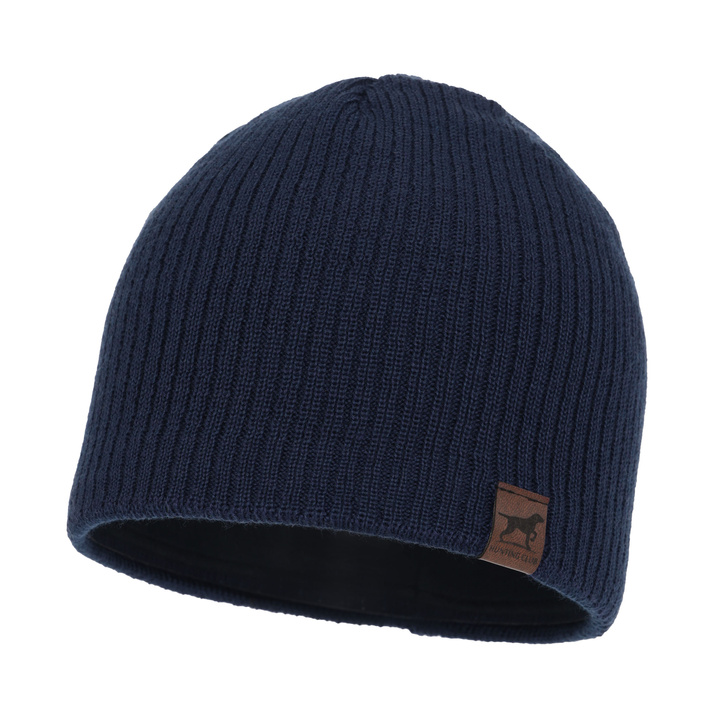 Wintermütze Herren aus Merinowolle in Navy Blau Bird