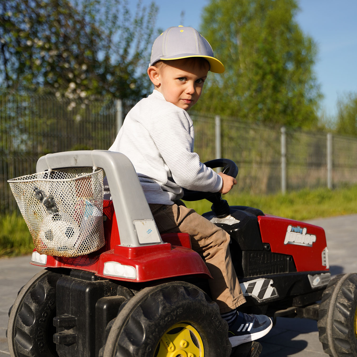 Mütze mit Schirm für Jungen Schwarz Stars