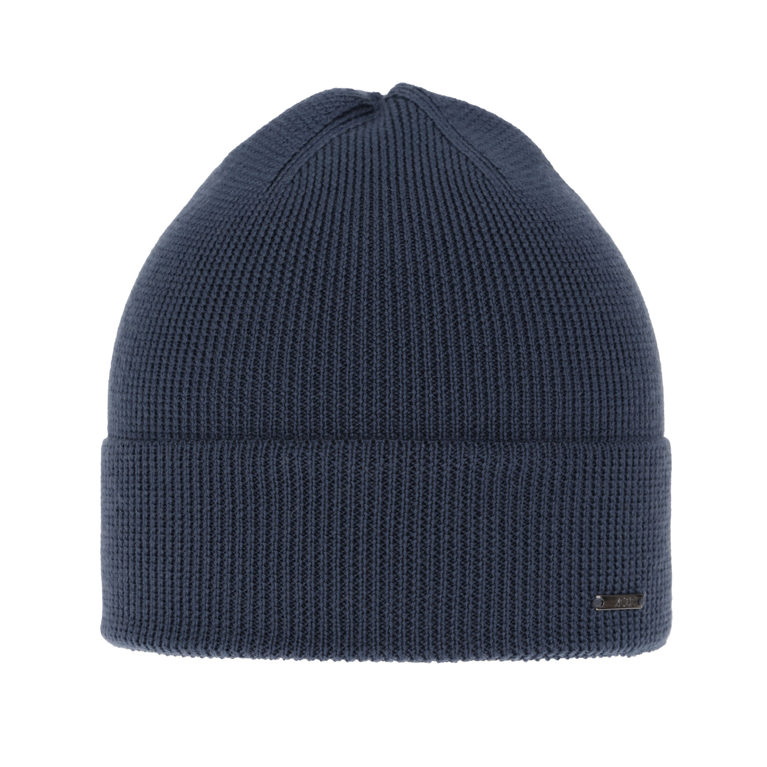 Herrenmütze Frühling- Winter Blau100% extrafeine Merinowolle Memfis