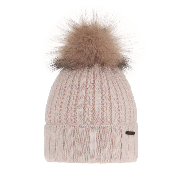 Wintermütze Damen mit Bommel Rosa Karizma