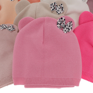 Herbst und Frühlingsset Mädchen: Mütze und Schlauchschal Violett Nicolette