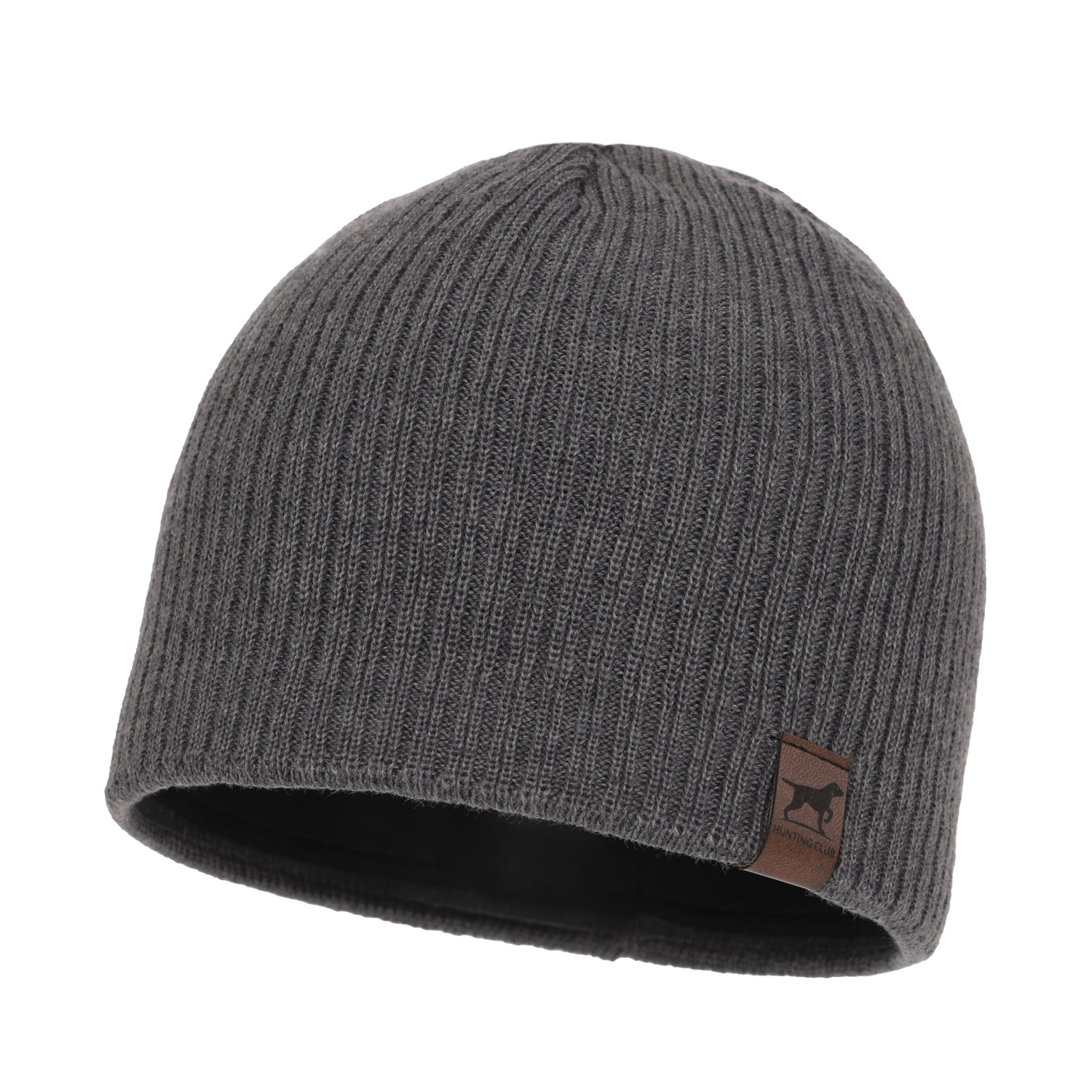 Wintermütze Herren aus Merinowolle in Grau Bird