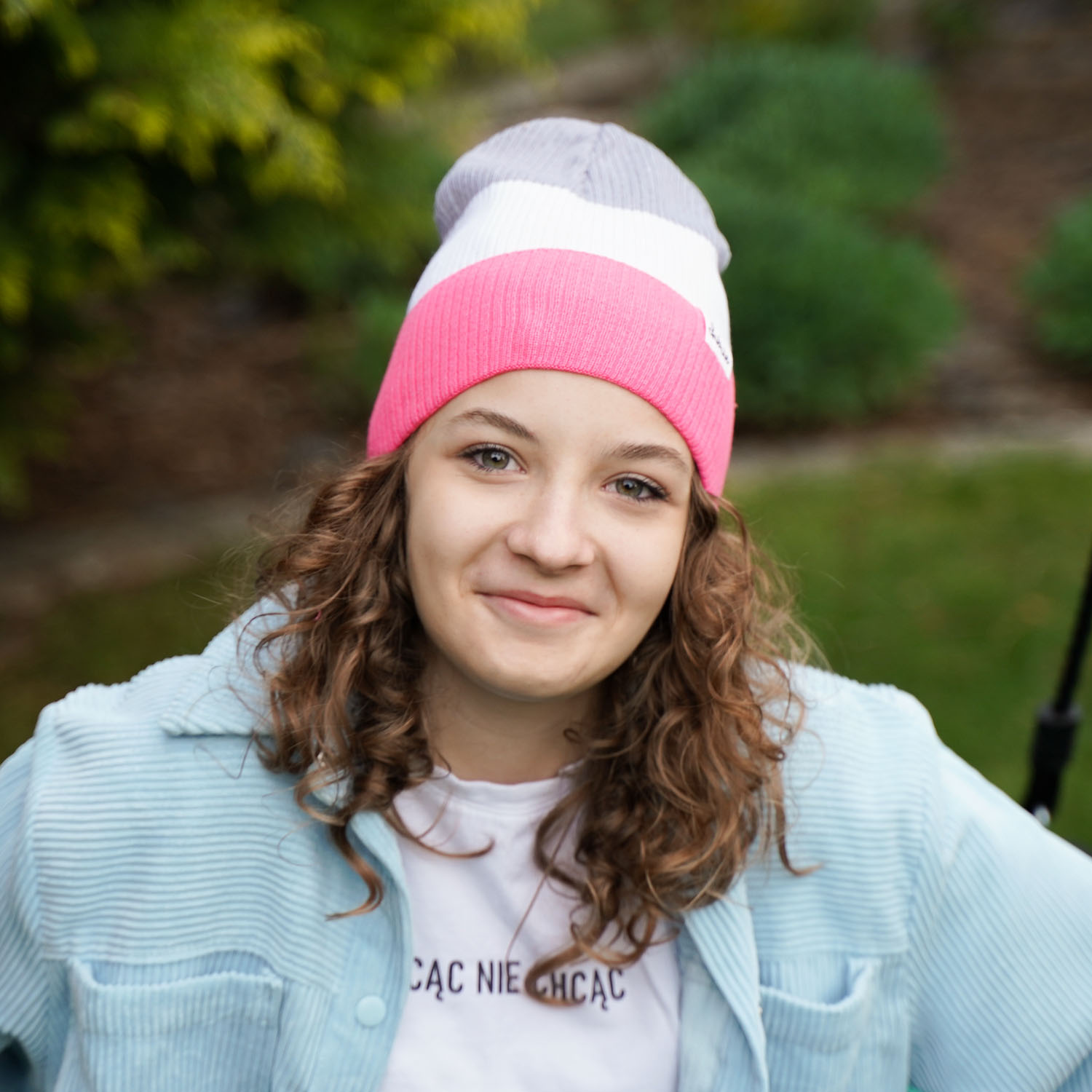 Herbst und Frühlingsset Mädchen: Mütze und Schlauchschal, mit Baumwolle, Rosa Dalila