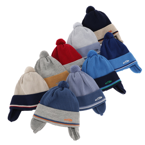 Herbst und Frühlingsmütze für Jungen Blau Krakers