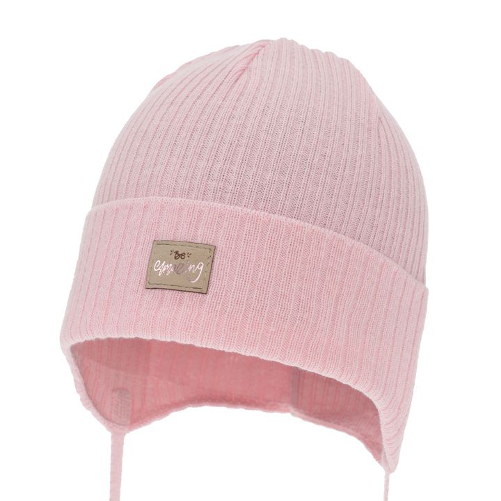 Herbst und Frühlingsmütze für Mädchen, rosa, mit Baumwolle, Tindra