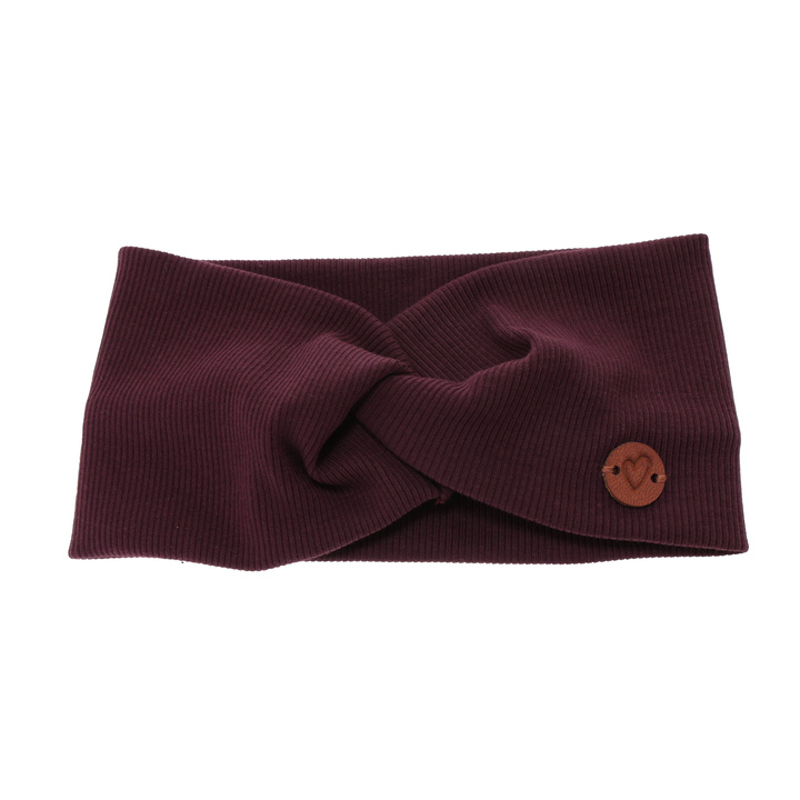 Herbst und Frühlings Stirnband für Mädchen, burgundy, aus Baumwolle, Kasjana