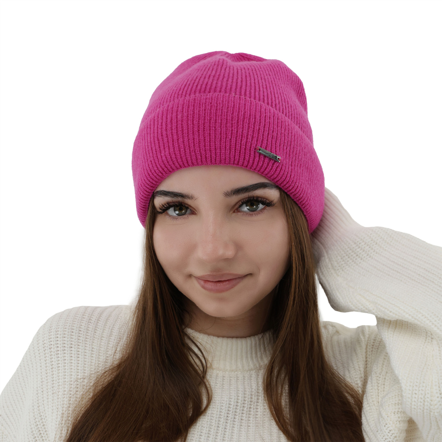 Herbst und Wintermütze Damen, beige, mit Merinowolle und Kaschmir, Sindra