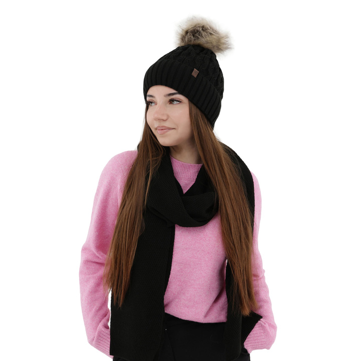 Schlauchschal Damen Schwarz Agora