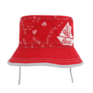 Gestrickter Sommerhut für Jungen Rot Boat